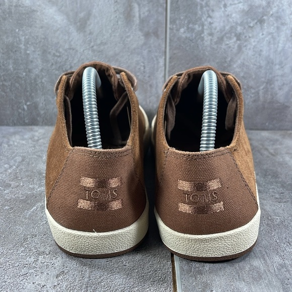 Toms Mens Payton Bark Oiled Suede Cotton Twill - Picture 4 of 8